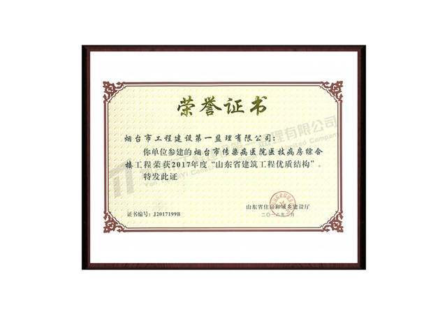 傳染病醫(yī)院醫(yī)技病房綜合樓-2017年度山東省建筑工程優(yōu)質(zhì)結構